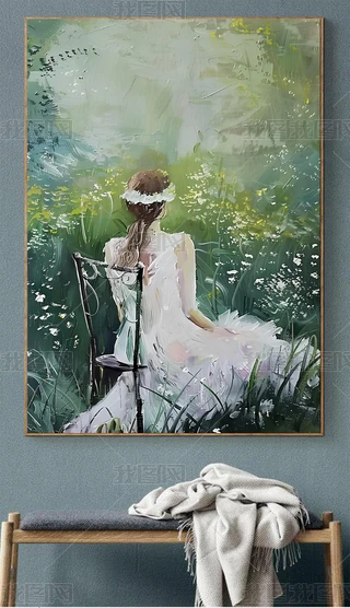 油画美女图片大全-油画美女背景图片-我图网