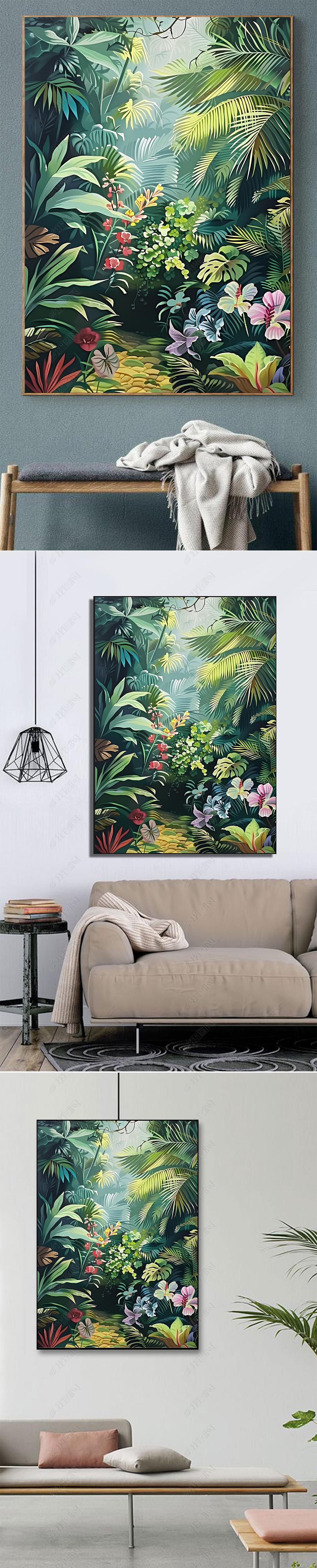 您当前访问作品主题是热带雨林正方形手绘油画客厅