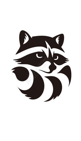 可爱镂空狐狸矢量图