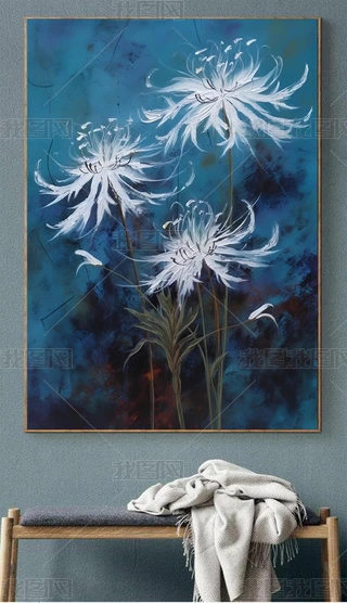 油彩画　【花】　抽象 抽象油画花卉背景库存例证. 插画包括有问候, 画布, 绿色, 艺术性