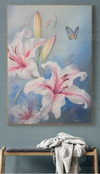 现代简约抽象油画花专题模板-现代简约抽象油画花图片素材下载-我图网