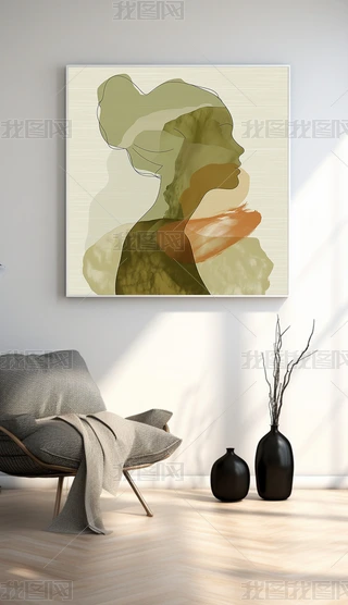女性抽象画图片大全-女性抽象画背景图片-我图网