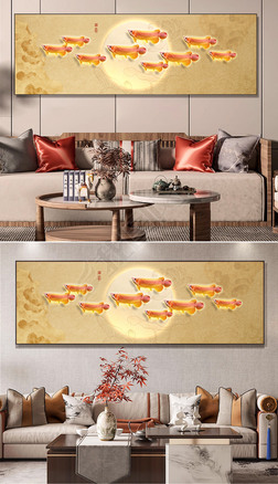 新品玄関 福引きの鯉 リビングルーム装飾画 玄関装飾画現代 / 値下げ！【新品】福引きの鯉 リビングルーム装飾画 玄関装飾画