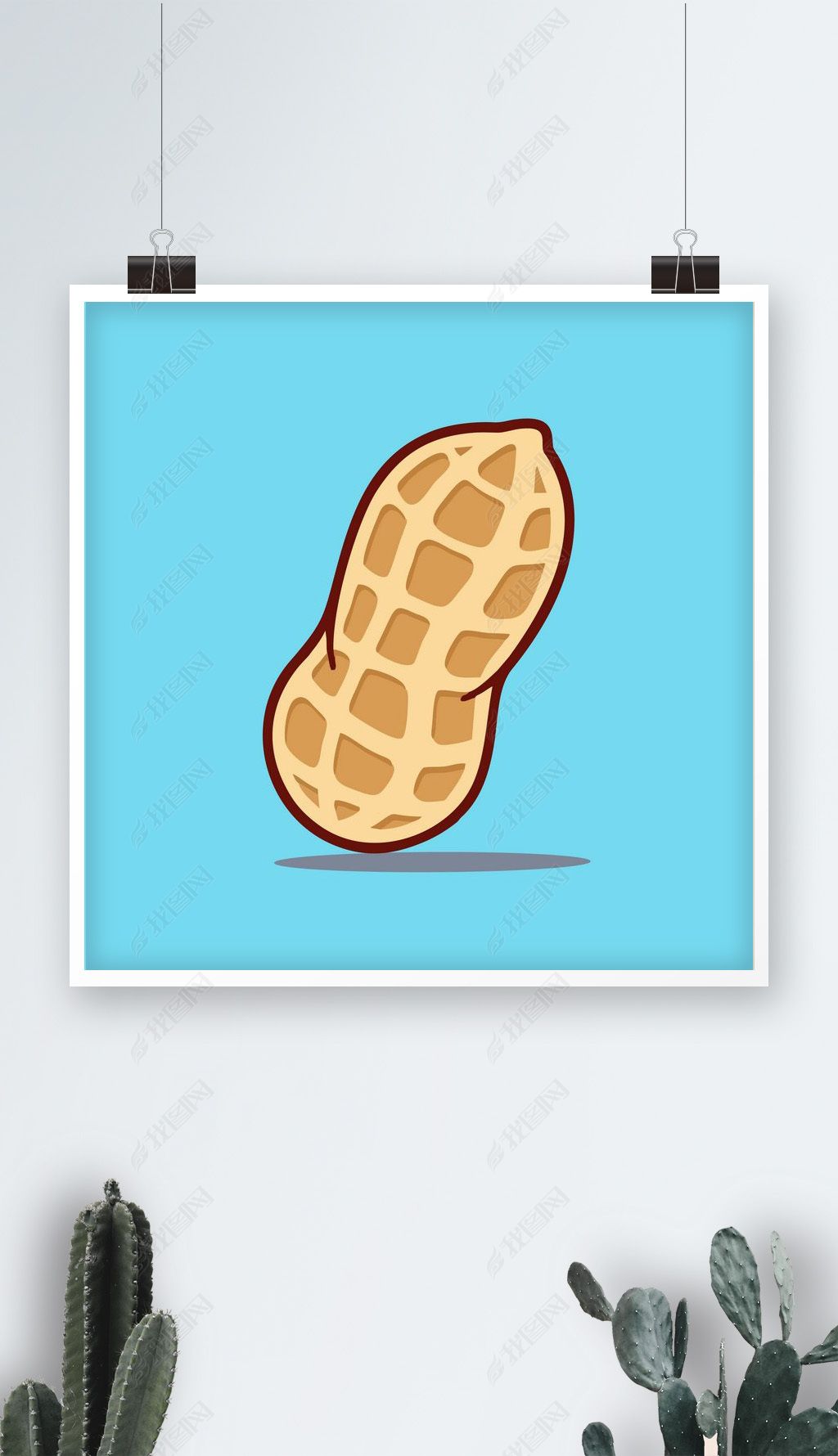 可爱蔬菜花生q版卡通插画素材简介我图网提供可爱蔬菜花生q版卡通插画