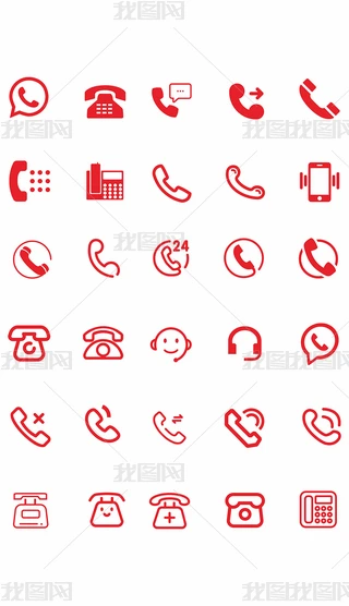 APP��վ��ҳ�绰��Ͳ�ͷ���ϵ��ʽСͼ��ʸ���ز�