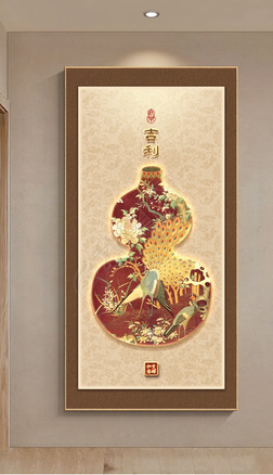 お値下げ!!【桐箱入り】西陣織 七福神 那智十福開運御宝印軸