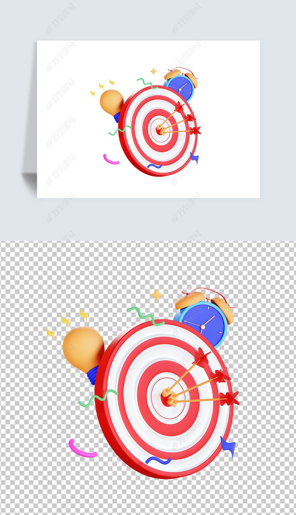 原创关于商业3d插图的团队讨论海报高清透明png素材-版权可商用