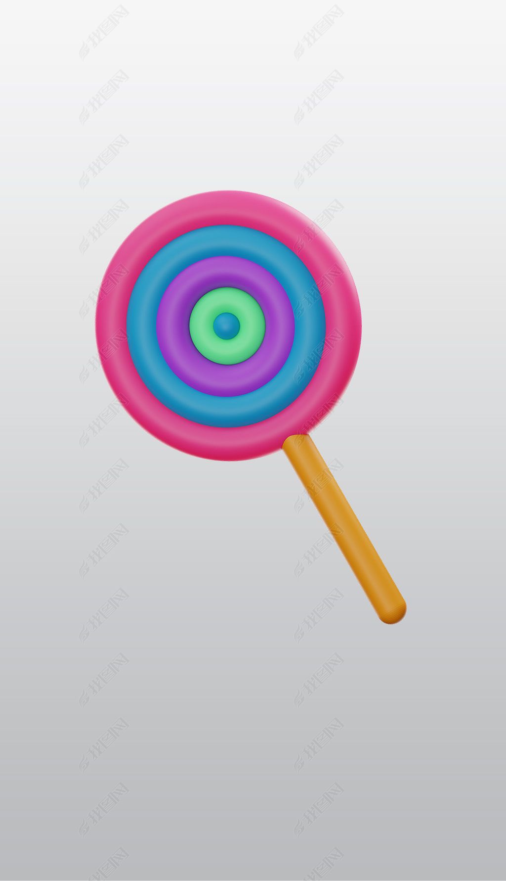 原创棒棒糖3d插图清免抠透明png图片素材介绍-版权可商用