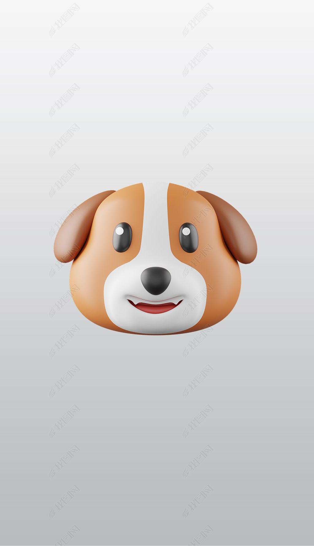原创宠物动物狗3d图标高清免抠透明png图片素材-版权可商用
