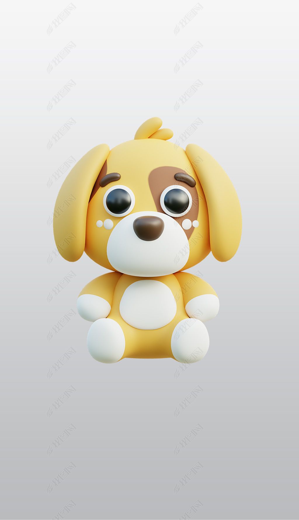 原创宠物动物狗3d图标高清免抠透明png图片素材-版权可商用