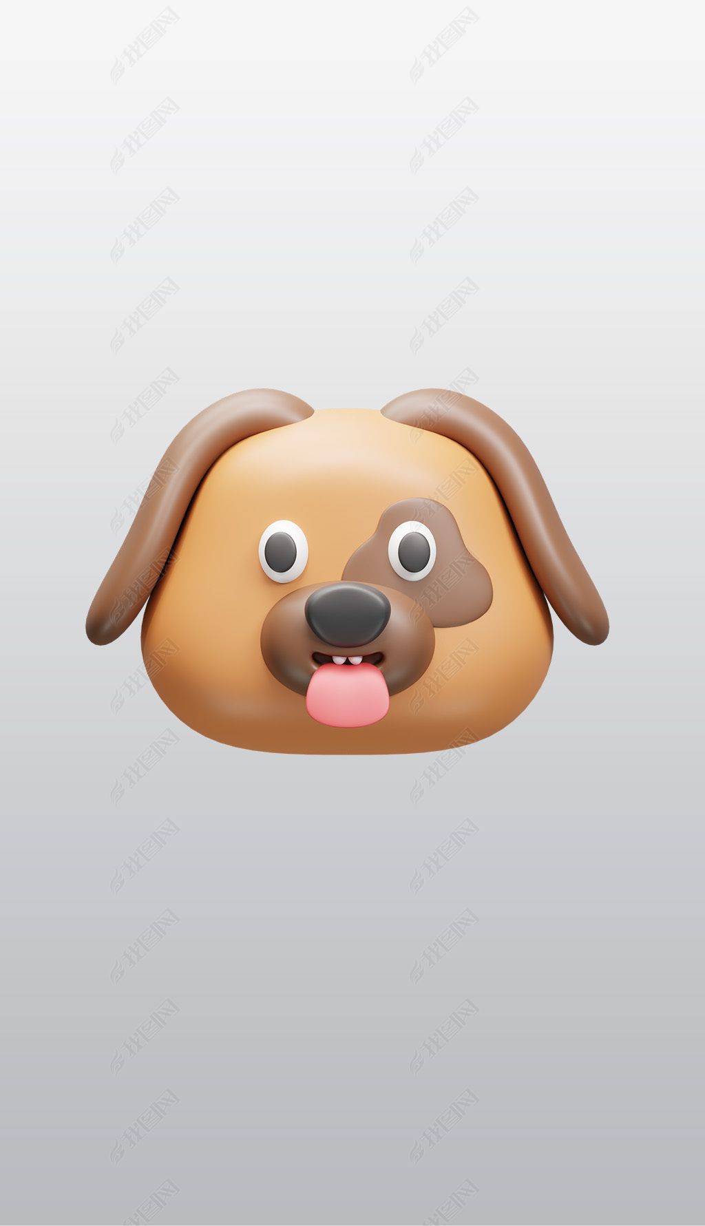 原创宠物动物狗动画表情3d图标透明png图片素材-版权可商用