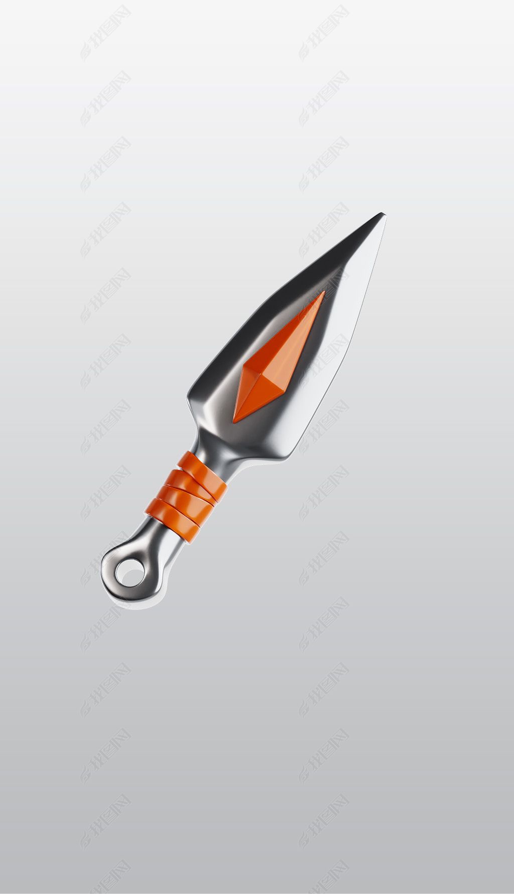 原创武器冷兵器飞刀3d游戏图标插画透明png素材
