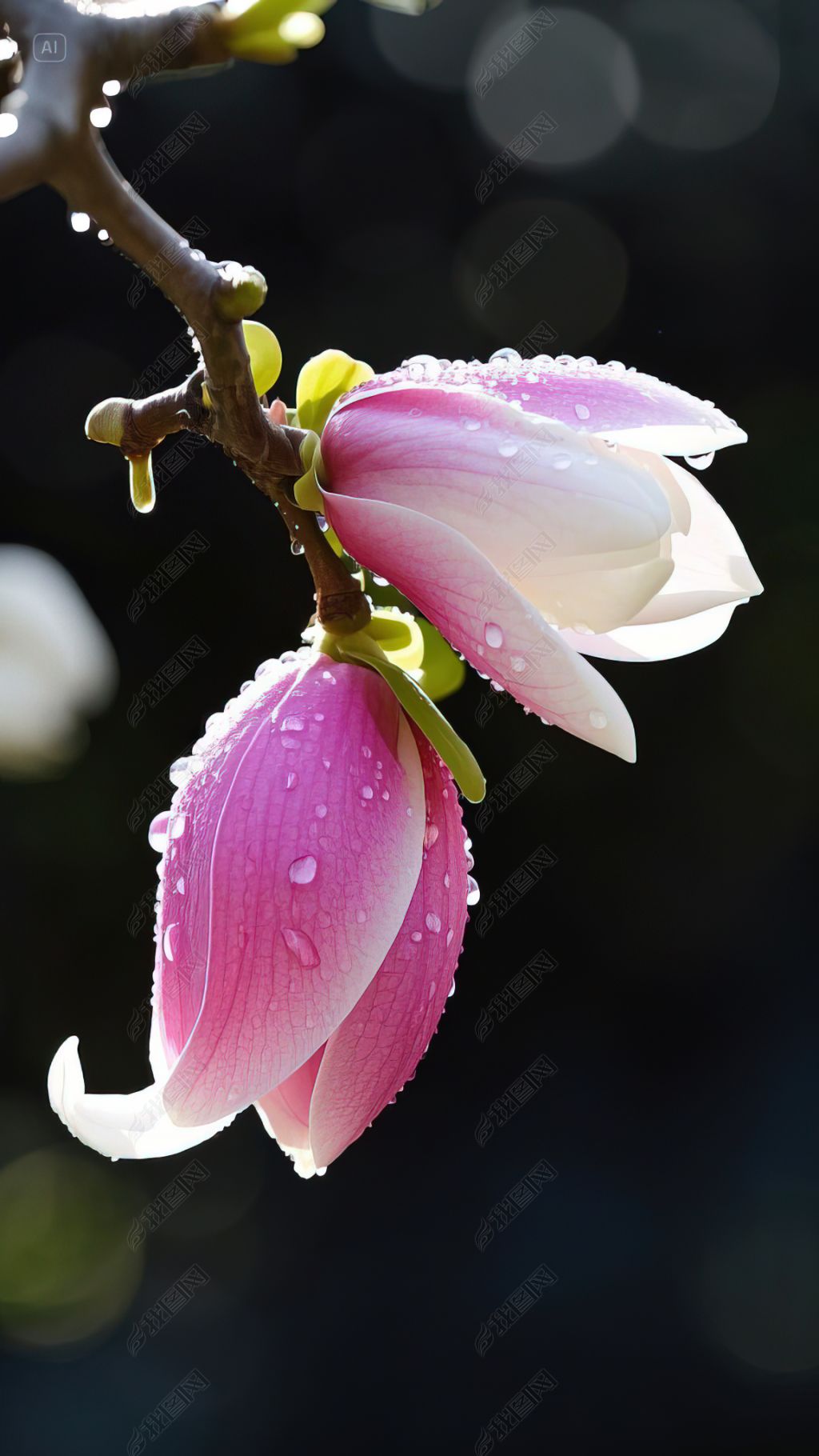 素材简介我图网提供粉红色木兰花手机壁纸