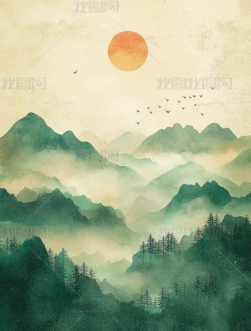 �¹�ɽˮ���������ͼƬԪ��