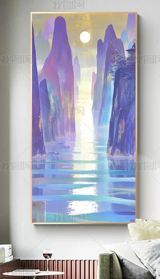 日本画　山水画　金箔背景 日本画 山水画 金箔背景 日本画 山水画 金箔背景 絵画