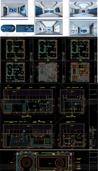 �Ƽ���ҵչ��cadʩ��ͼƽ�����棨����������