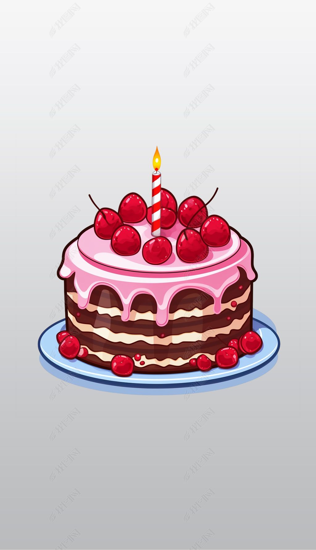 当前位置:首页全部分类免抠元素卡通手绘其他带有樱桃顶的生日蛋糕