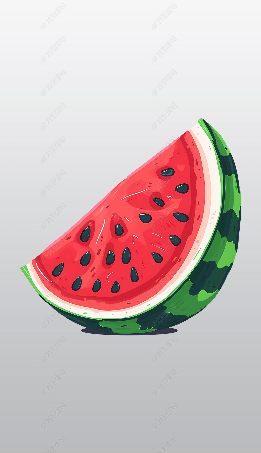 卡通手绘其他西瓜楔形插画高清透明免抠png图片素材购物车分享加入