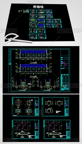 ����������cadͼשǽ�ʸֶ���Ȧ������ֳ������