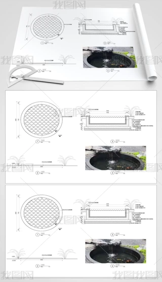 ˮ��ˮ��԰�־���CADͼֽ