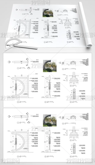 ��ǽ԰�־���CADͼֽ