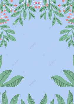 蓝色创意卡通风格感谢背景