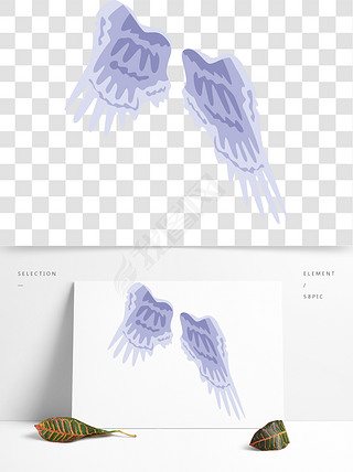 孤立的天使翅膀图标设计