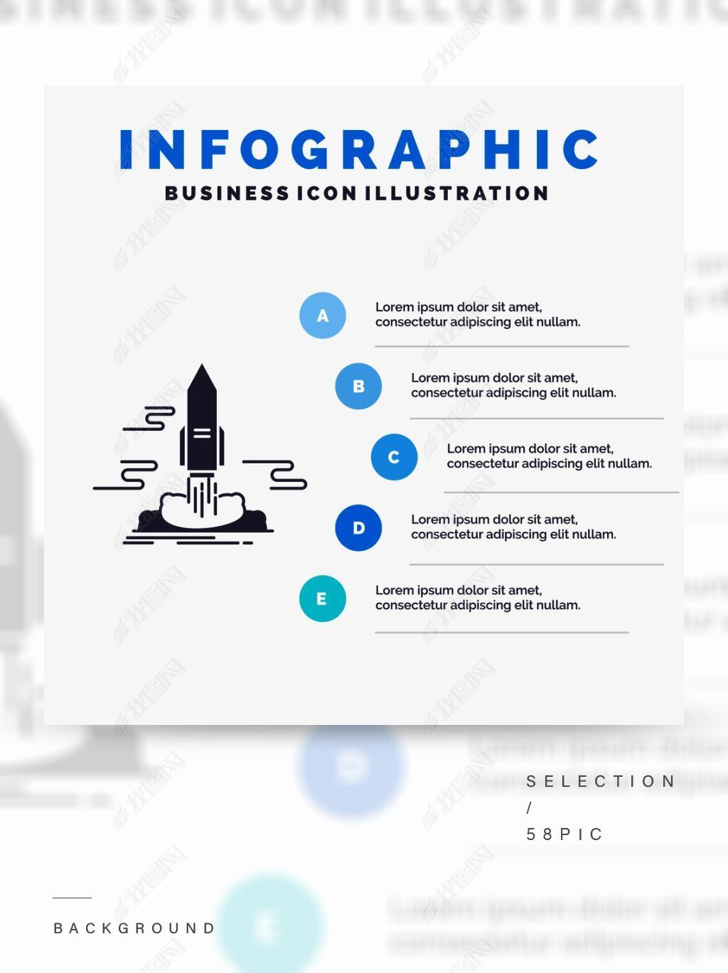 ೵ռϢͼģ-ɫinfographicʽ