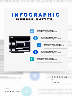 Ϣͼģ-ɫinfographicʽ