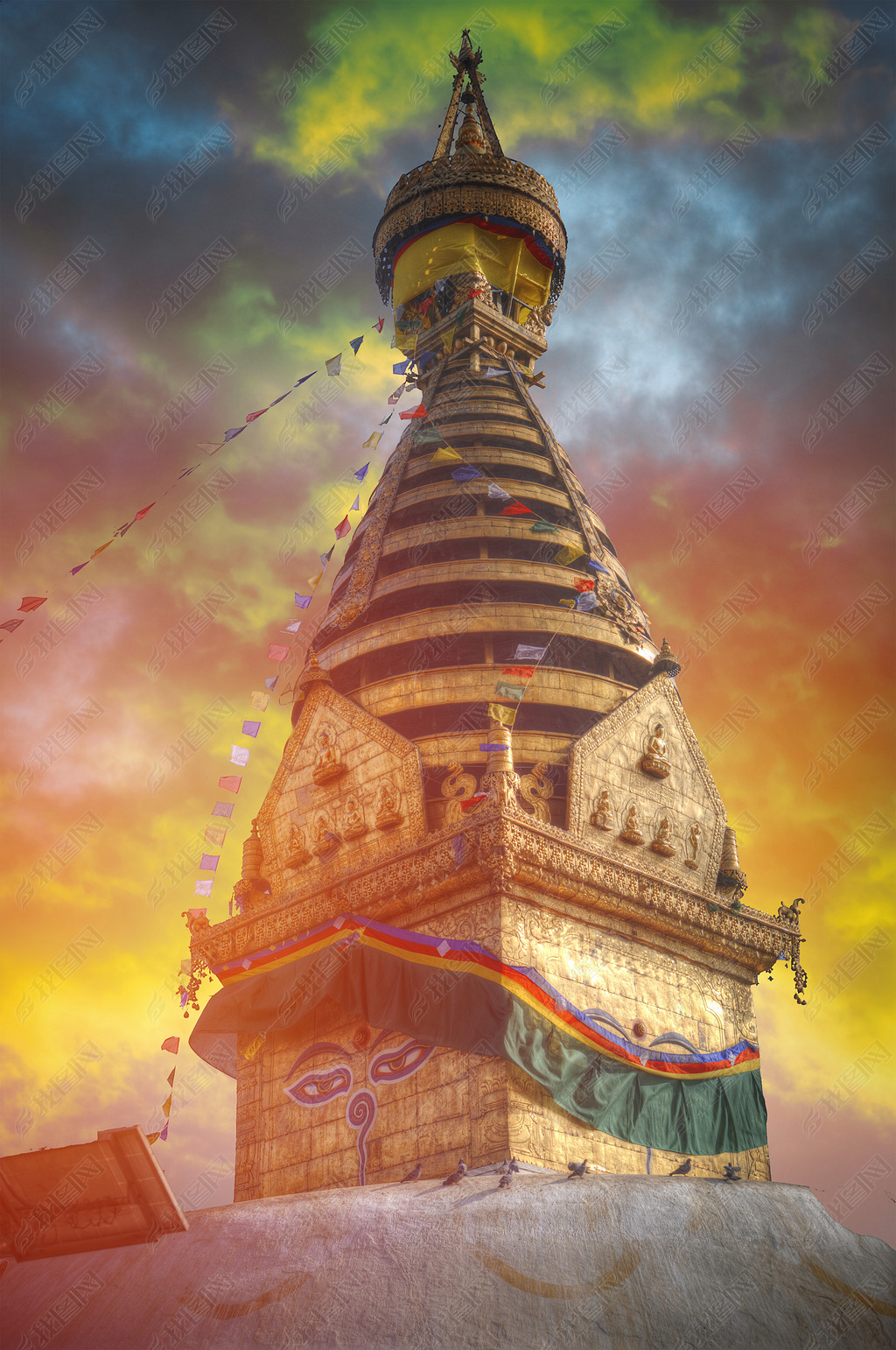 ӵɽϵĺSwayambhunath