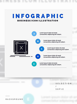 Ϣͼģ-ɫinfographicʽ