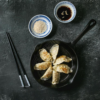 ޽ Gyozas , пӺһ뽴, кɫͼ, ռ.