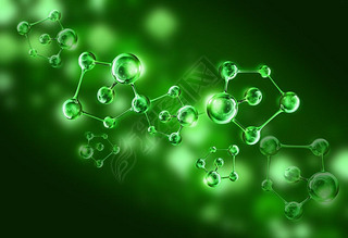 illustration de cellule verte molcule ADN