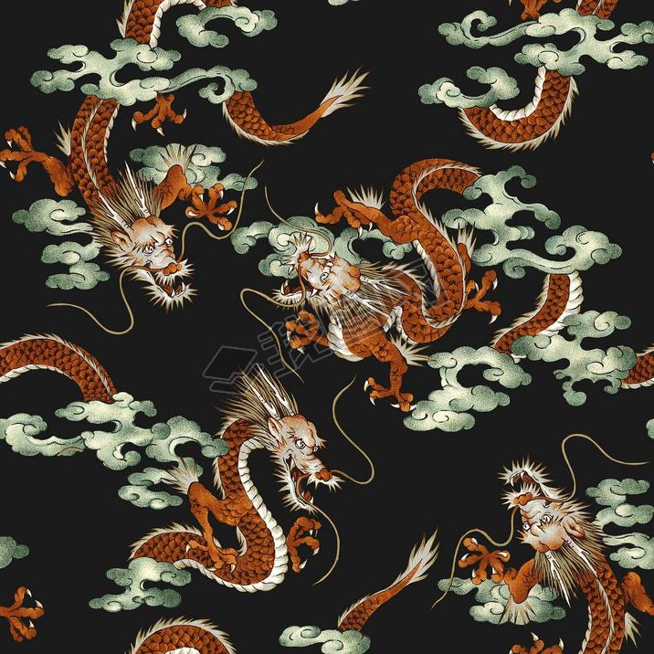 Japanese dragon pattern