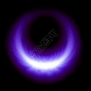 purple glow burning ring flare