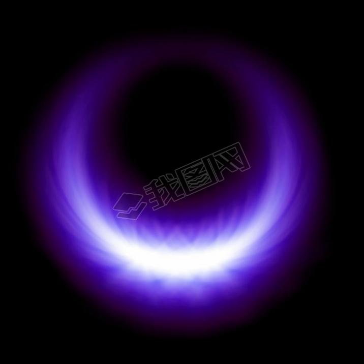 purple glow burning ring flare