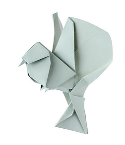 鸽子的折纸摄影图|折纸鸽子