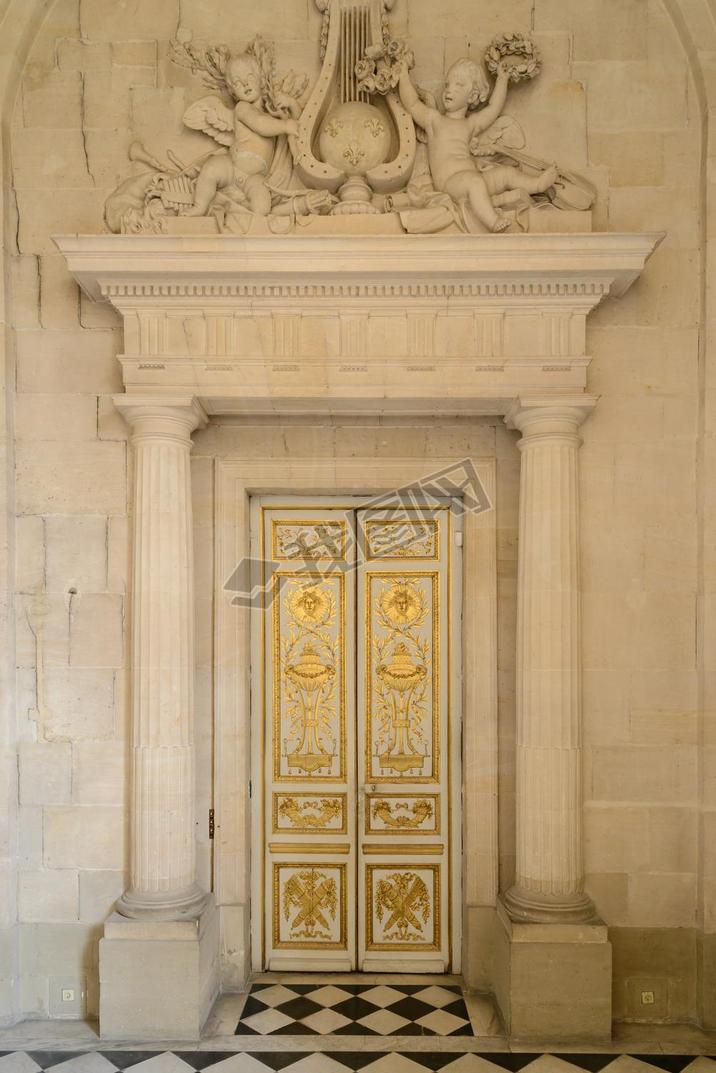 VERSAILLES, FRANCE - JUNE 19, 2013: Interior of Chateau de Versailles (Palace of Versailles) near Pa