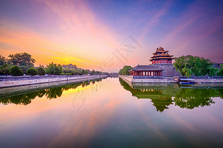 Forbidden City moat in Beijing