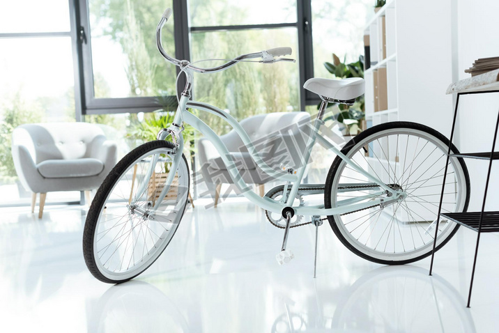 bicycle in modern office