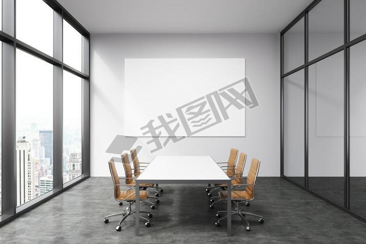 Spacious empty meeting room