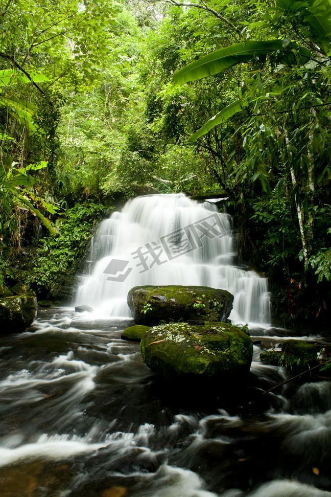 Waterfalls in deep forest