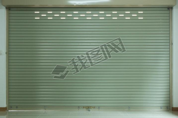 steel metal door, roller shutter door in warehouse building