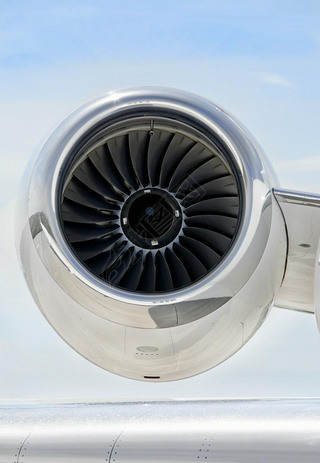 Jet Engine on a Private Plane - Bombardier