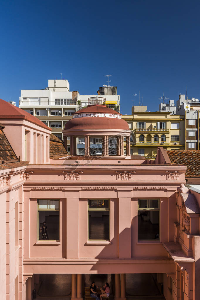 Casa de Cultura Mario Quintana, Old Majestic Hotel, in downtown Porto Alegre, Rio Grande do Sul, Bra