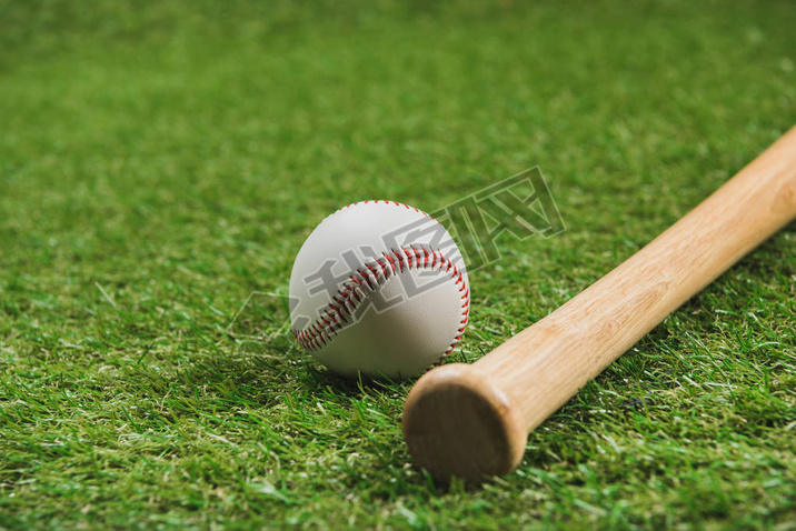 Baseball bat and ball 