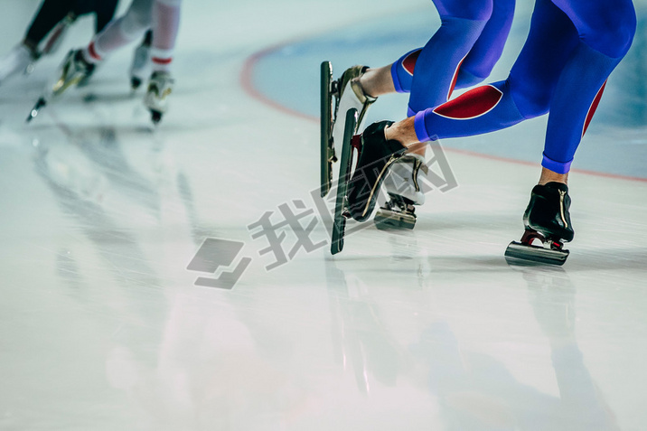 legs male skaters during warm-up