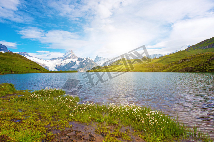 λðķ羰뻨ܸĺʿ˹ɽ, ŷޡWetterhornSchreckhornFinsteraarhorn  Bachsee(, г, ѹ-). 