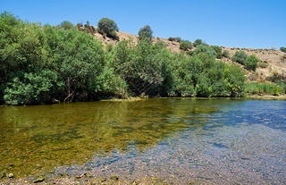 Guadiana river at Azenhas. Mertola. Portugal