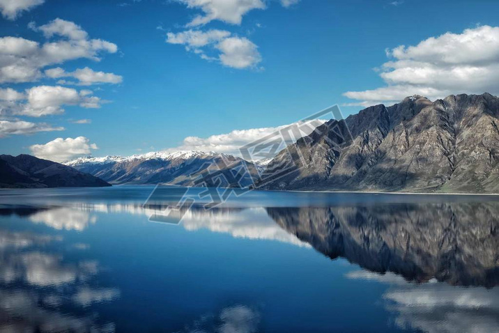 beautiful landscape of lake in norway